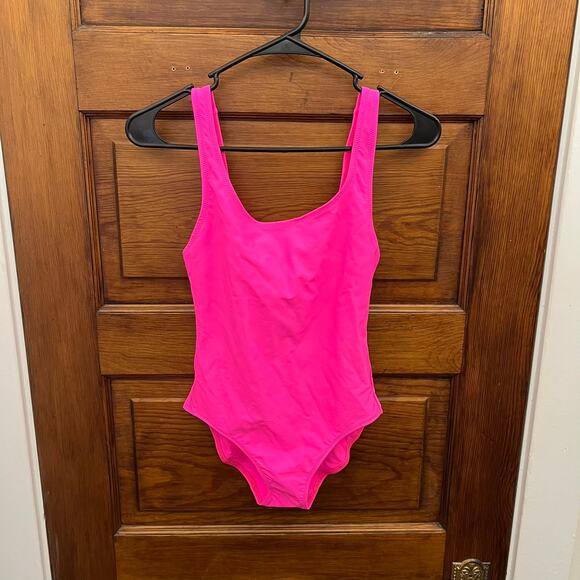 Solid & Striped Women's sz S One Piece Swim THE ANNE-MARIE Fluorescent Pink NWT - Picture 4 of 12